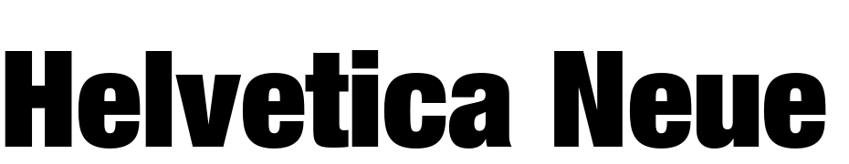 Helvetica Neue LT Pro 107 Extra Black Condensed Polices Telecharger